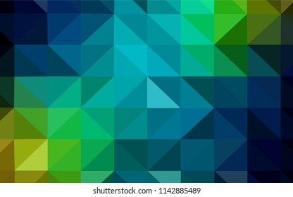 Dark Blue, Yellow vector abstract polygonal pattern. Creative geometric illustration in Origami style with gradient. A new texture for your web site.