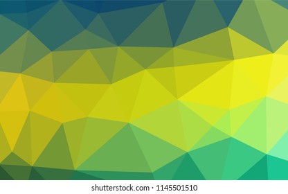 Dark Blue, Yellow vector abstract mosaic pattern. Colorful abstract illustration with gradient. The template can be used as a background for cell phones.
