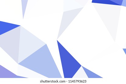 Dark Blue, Yellow vector abstract mosaic pattern. Shining polygonal illustration, which consist of triangles. Brand new style for your business design.
