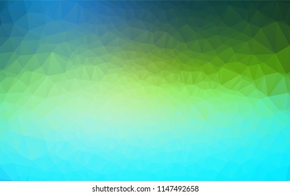 Dark Blue, Yellow vector abstract mosaic background. Colorful abstract illustration with gradient. A new texture for your design.