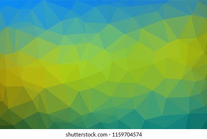 Dark Blue, Yellow vector abstract mosaic pattern. Shining colored illustration in a Brand new style. A completely new design for your business.