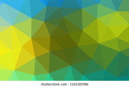 Dark Blue, Yellow vector abstract mosaic pattern. A completely new color illustration in a vague style. A completely new design for your business.
