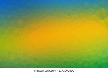 Dark Blue, Yellow vector abstract mosaic backdrop. Brand new colored illustration in blurry style with gradient. Brand new design for your business.