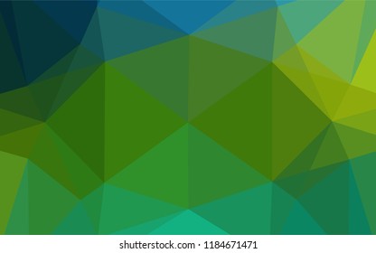 Dark Blue, Yellow vector abstract mosaic backdrop. Glitter abstract illustration with an elegant design. The textured pattern can be used for background.