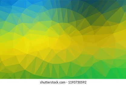 Dark Blue, Yellow vector abstract mosaic backdrop. A vague abstract illustration with gradient. The polygonal design can be used for your web site.