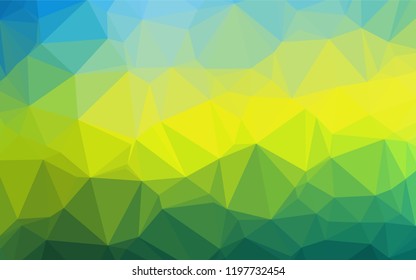 Dark Blue, Yellow vector abstract mosaic background. A completely new color illustration in a vague style. The textured pattern can be used for background.