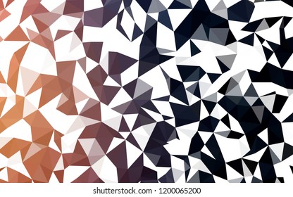Dark Blue, Yellow vector abstract polygonal background. Triangular geometric sample with gradient.  Brand new design for your business.