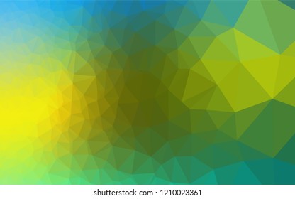 Dark Blue, Yellow vector abstract mosaic backdrop. Brand new colored illustration in blurry style with gradient. A completely new design for your business.