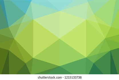 Dark Blue, Yellow vector abstract mosaic backdrop. A sample with polygonal shapes. The textured pattern can be used for background.
