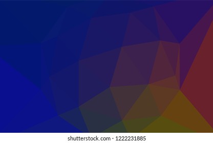 Dark Blue, Yellow vector abstract mosaic background. Glitter abstract illustration with an elegant triangles. A completely new design for your leaflet.