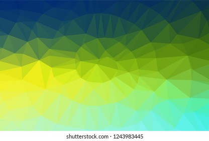 Dark Blue, Yellow vector abstract mosaic background. A completely new color illustration in a vague style. The elegant pattern can be used as part of a brand book.