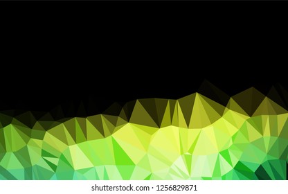 Dark Blue, Yellow vector abstract polygonal texture. Colorful abstract illustration with gradient. The textured pattern can be used for background.
