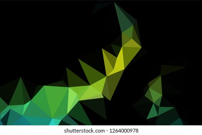 Dark Blue, Yellow vector abstract polygonal cover. A sample with polygonal shapes. A completely new template for your business design.