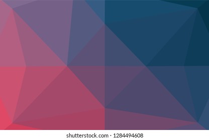 Dark Blue, Yellow vector abstract mosaic backdrop. Brand new colored illustration in blurry style with gradient. Triangular pattern for your business design.