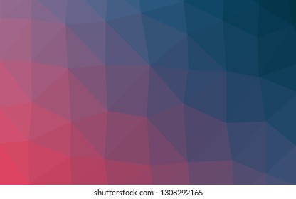 Dark Blue, Yellow vector abstract polygonal cover. Shining colored illustration in a Brand new style. The best triangular design for your business.