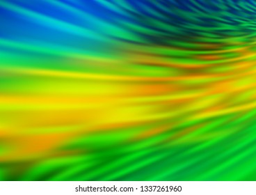 Dark Blue, Yellow vector abstract template. An elegant bright illustration with gradient. The blurred design can be used for your web site.