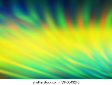 Dark Blue, Yellow vector abstract background. Colorful illustration in abstract style with gradient. The best blurred design for your business.