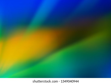 Dark Blue, Yellow vector abstract blurred background. Colorful illustration in abstract style with gradient. Brand new style for your business design.