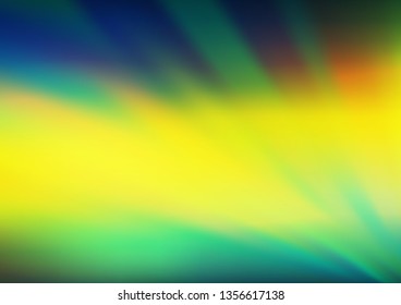 Dark Blue, Yellow vector abstract bokeh pattern. Colorful illustration in blurry style with gradient. The template can be used for your brand book.