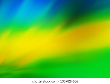 Dark Blue, Yellow vector abstract bokeh pattern. A completely new color illustration in a bokeh style. A new texture for your design.