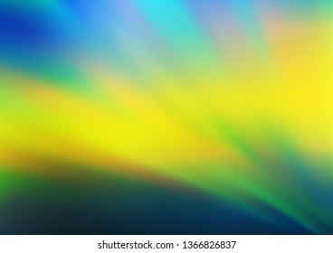 Dark Blue, Yellow vector abstract blurred template. Colorful abstract illustration with gradient. The elegant pattern for brand book.