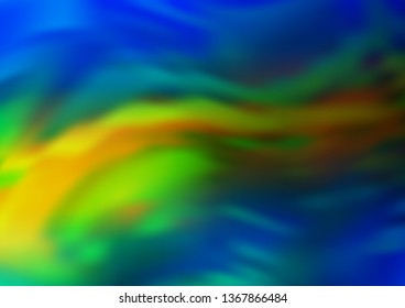 Dark Blue, Yellow vector abstract bright background. Colorful abstract illustration with gradient. A new texture for your design.