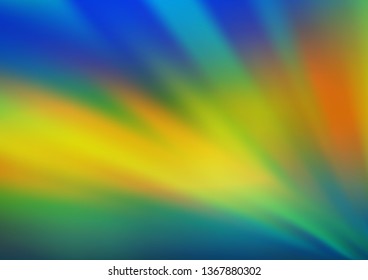 Dark Blue, Yellow vector abstract blurred background. A completely new color illustration in a bokeh style. The template for backgrounds of cell phones.