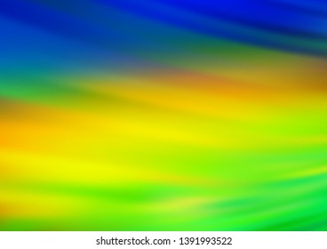 Dark Blue, Yellow vector abstract blurred template. A completely new color illustration in a bokeh style. Brand new style for your business design.