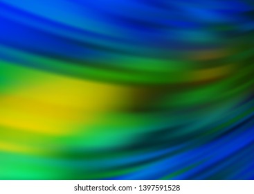 Dark Blue, Yellow vector abstract blurred pattern. Shining colorful illustration in a Brand new style. Brand new style for your business design.