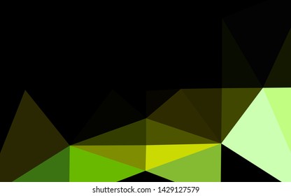Dark Blue, Yellow vector abstract mosaic background. Glitter abstract illustration with an elegant design. Elegant pattern for a brand book.