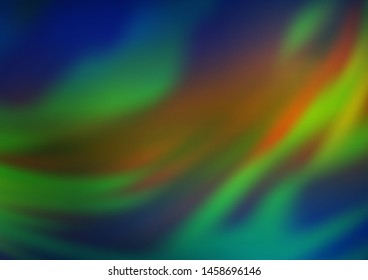 Dark Blue, Yellow vector abstract bright background. Shining colorful illustration in a Brand new style. A completely new template for your design.