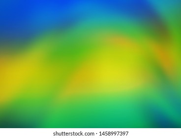 Dark Blue, Yellow vector abstract blurred pattern. An elegant bright illustration with gradient. The template can be used for your brand book.