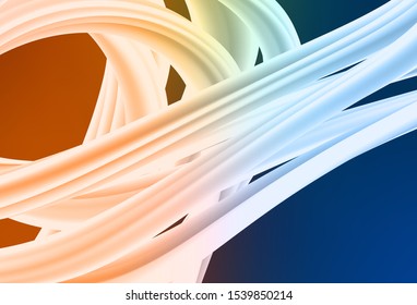 Dark Blue, Yellow vector abstract blurred layout. Shining colorful illustration in smart style. New style for your business design.