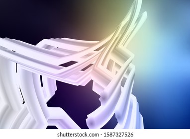 Dark Blue, Yellow vector abstract blurred background. Shining colorful illustration in smart style. Completely new design for your business.