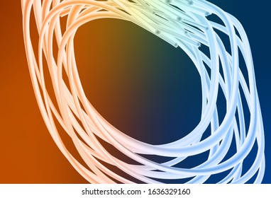 Dark Blue, Yellow vector abstract bright template. New colored illustration in blur style with gradient. Blurred design for your web site.