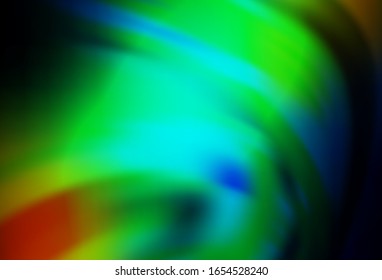 Azul oscuro, fondo abstracto vectorial amarillo borroso. Una elegante ilustración brillante con gradiente. El mejor diseño borroso para su negocio.