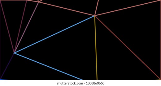 Dunkelblau, gelb, Vektorgrafik abstrakte Dreieck-Textur. Moderne abstrakte Illustration mit polygonalen Dreiecken. Bildschirmhintergrund für Ihre Web-Apps.