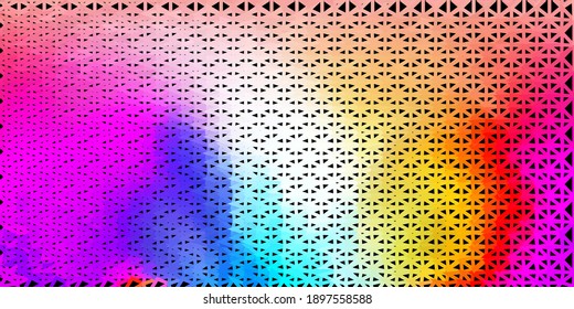 Dunkelblau, gelber Vektorgrafik, abstrakter Dreieckshintergrund. Moderne abstrakte Illustration mit polygonalen Dreiecken. Design der Landing-Seiten.