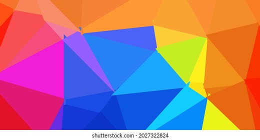 Dunkelblau, gelb, Vektorgrafik abstraktes Dreiecksmuster. Mosaikfarbige Illustration mit Dreieckskonzept. Ihr Design für Anwendungen.