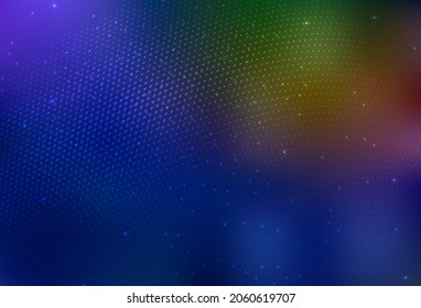 Azul oscuro, vector amarillo Dibujo abstracto con burbujas de colores en estilo natural. Hermosa ilustración de color con círculos borrosos en estilo natural. Diseño sencillo para su sitio web.