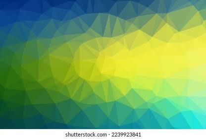 Azul oscuro, fondo de mosaico abstracto vector amarillo. Ilustración abstracta brillante con un diseño elegante. Diseño completamente nuevo para su negocio.