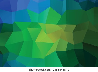 Dark Blue, Yellow vector abstract mosaic background. A vague abstract illustration with gradient. New texture for your design.