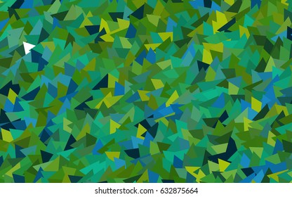 Dark Blue, Yellow vector abstract colorful background, which consist of triangles. Pattern with colored triangles on white background.