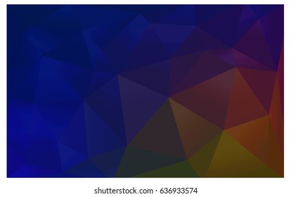 Dark Blue, Yellow vector abstract textured polygonal background. Blurry triangle design. Pattern can be used for background.