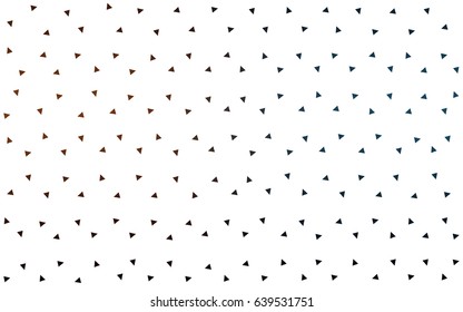 Dark Blue, Yellow vector abstract colorful background, which consist of triangles. Pattern with colored triangles on white background.