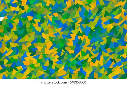 Dark Blue, Yellow vector abstract colorful background, which consist of triangles. Pattern with colored triangles on white background.