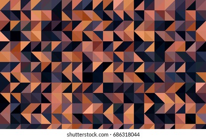 Dark Blue, Yellow vector abstract mosaic template. Creative illustration in halftone style with gradient. A completely new design for your business.