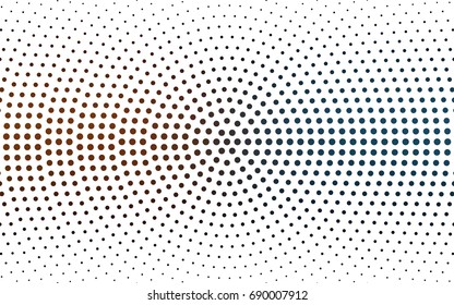 Dark Blue, Yellow vector abstract pattern with circles. Geometry template for your business design. Background with colored spheres.