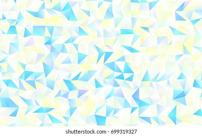 Dark Blue, Yellow vector abstract mosaic pattern. Colorful abstract illustration with gradient. The best triangular design for your business.