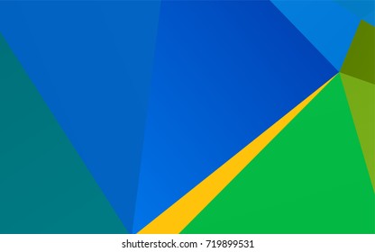 Dark Blue, Yellow vector abstract mosaic template. Shining colored illustration in a brand-new style. Brand-new style for your business design.